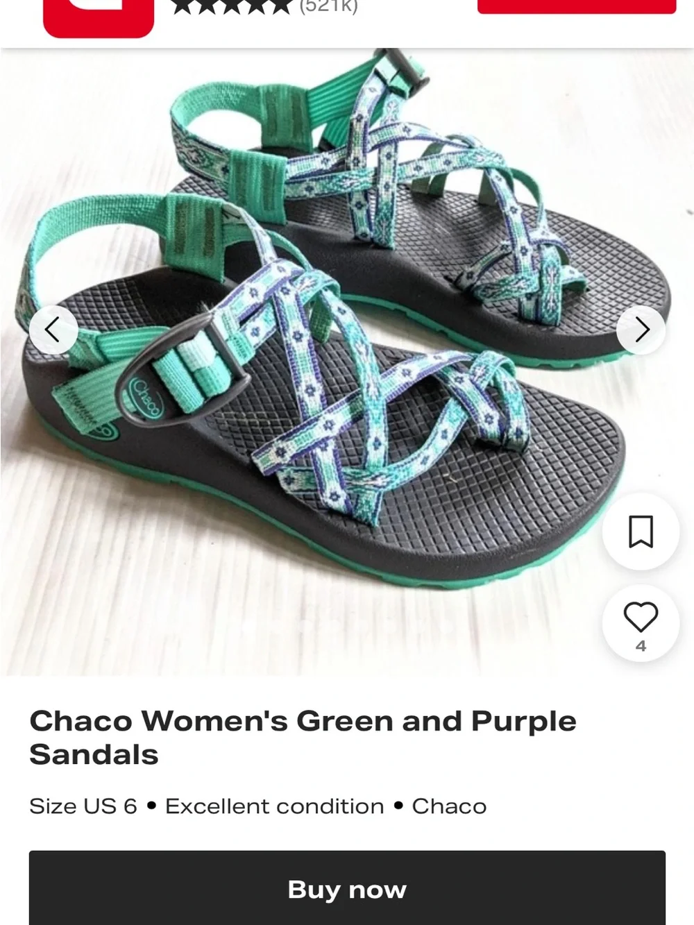 Chaco Women's Teal and Lavender Strappy Sport Sandals